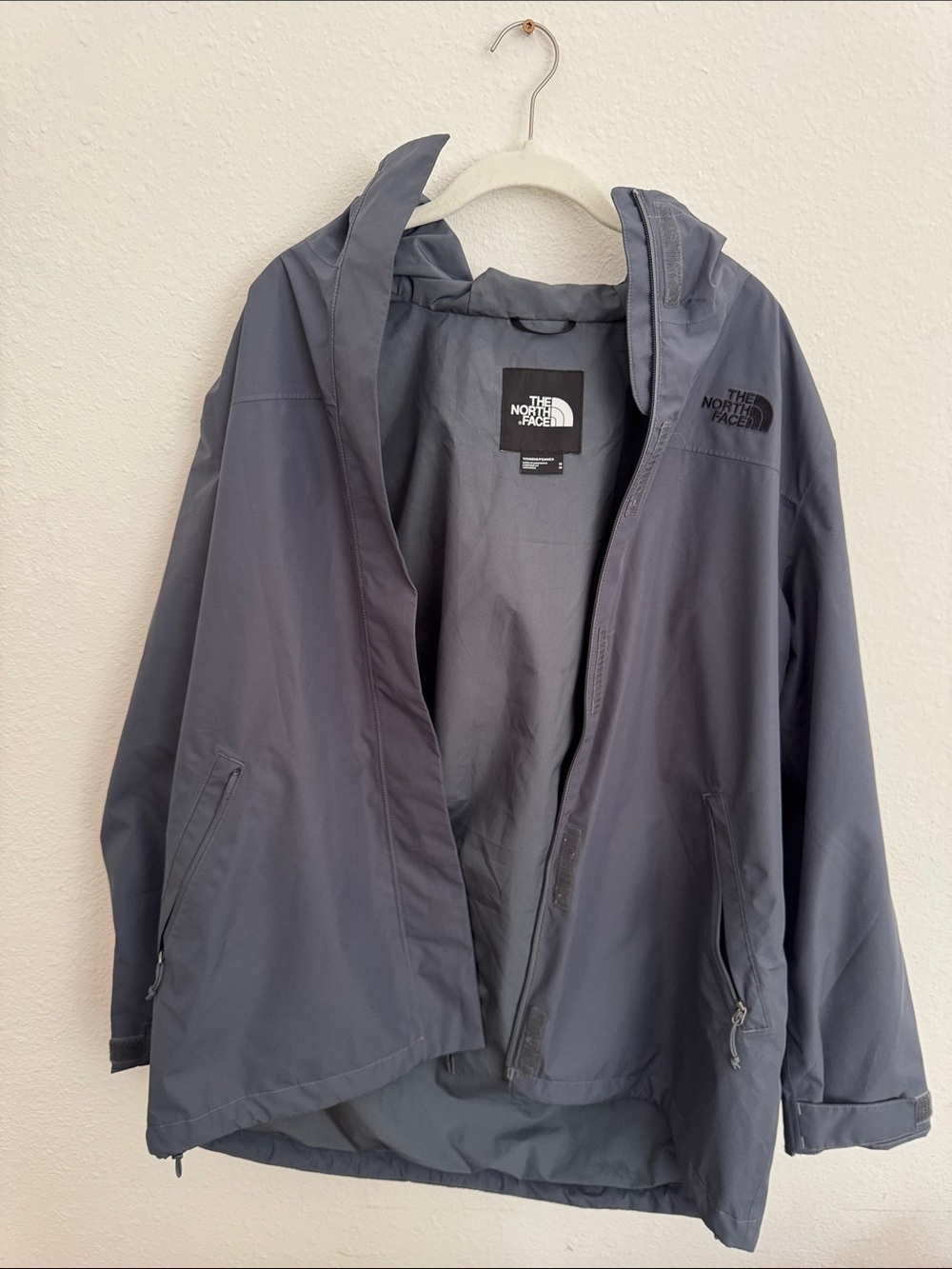 The North Face Slate Gray Hooded Ski Jacket